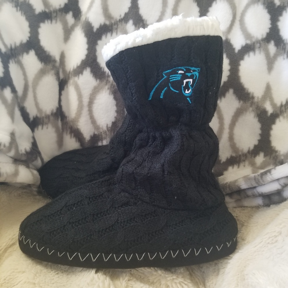 Carolina Panthers bootie slippers